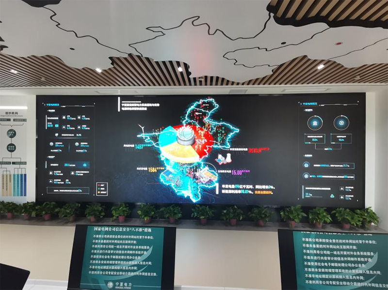 LED顯示屏（píng）,國網寧夏（xià）電力,LED顯示係統